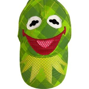 The Muppets Kermit The Frog Plaid Green Souvenir Baseball Hat Cap Adjustable